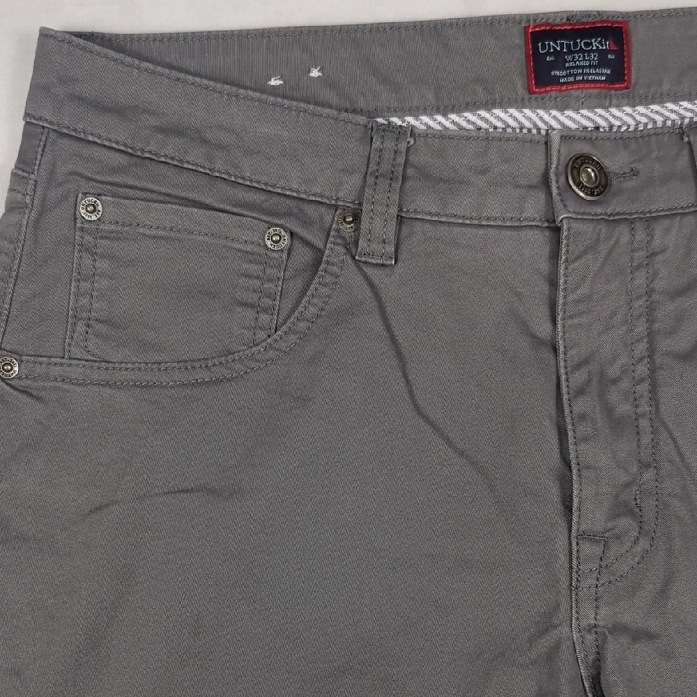 UNTUCKit‎ Don Santiago Mens Pants Gray Size 32